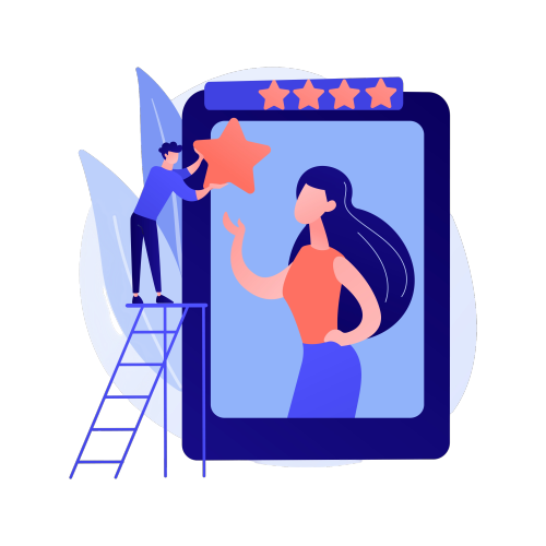 Ilustración plataforma de evaluación